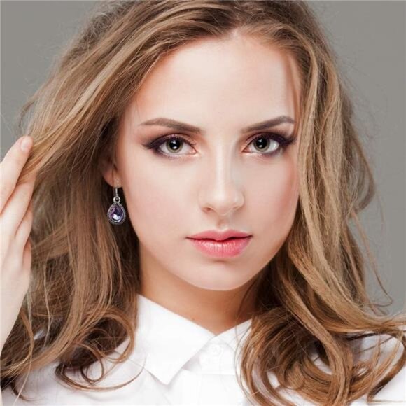 12 Pairs Teardrop Druse Crystal Drop Dangle Earrings for Women - Picture 6 of 8